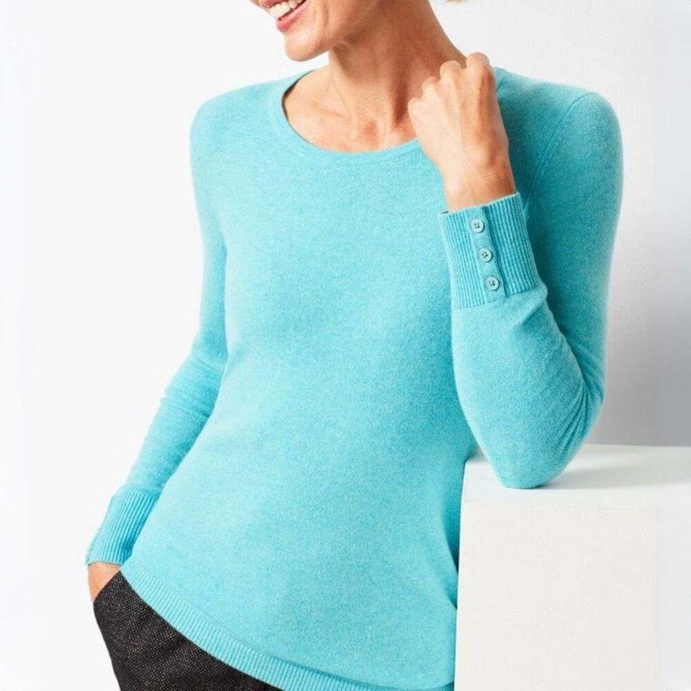 Talbots Pure Cashmere Crew Neck Sweater Size 2x
